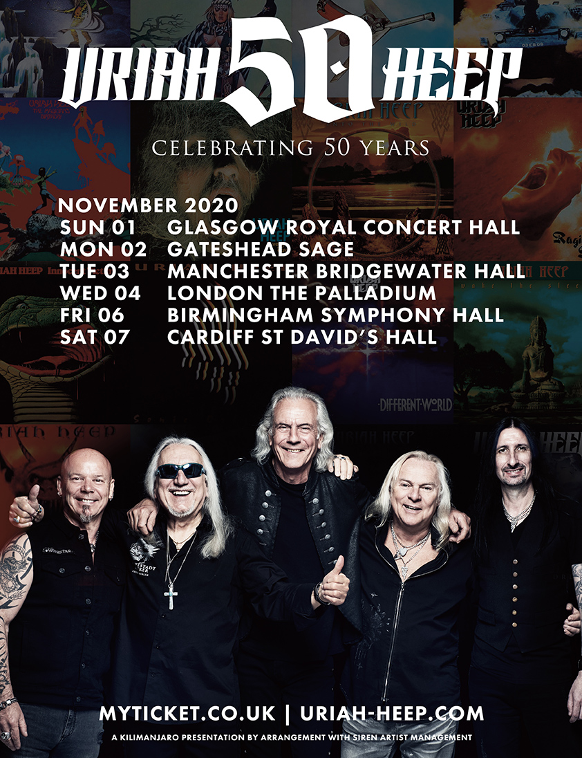The Official Website Of Uriah Heep - 2020 UK Tour Announced